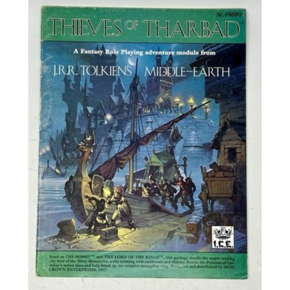 Iron Crown Enterprises MERP Thieves of Tharbad Tolkien LOTR RPG 1985 ICE #8050